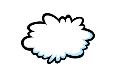 Komik düşünce konuşma baloncukları. Çizgi romanlardaki gibi şekiller düşün. Vektör illüstrasyonu