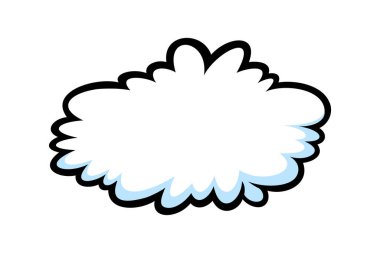 Komik düşünce konuşma baloncukları. Çizgi romanlardaki gibi şekiller düşün. Vektör illüstrasyonu