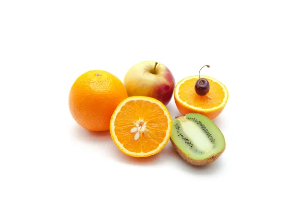 Frutas tropicales y manzana —  Fotos de Stock