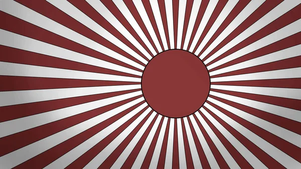 Pre War Flag Imperial Japanese Navy Glow Center Darkening Edges — 스톡 사진