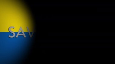 Ukrayna bayrağını kurtar, Ukrayna 'nın yanında dur. Ukrayna 'da Savaş.