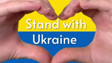 Ukrayna 'nın yanında dur, vatansever bayrak, Ukrayna' da sop savaşı 