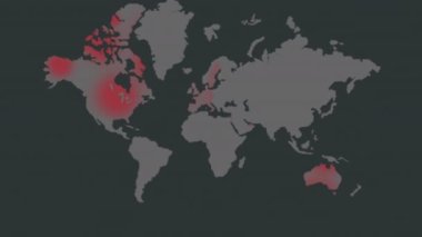 Maymun çiçeği enfeksiyonları haritası 2022. Salgın 2022. Virüs 2022. Yüksek kalite 4k görüntü