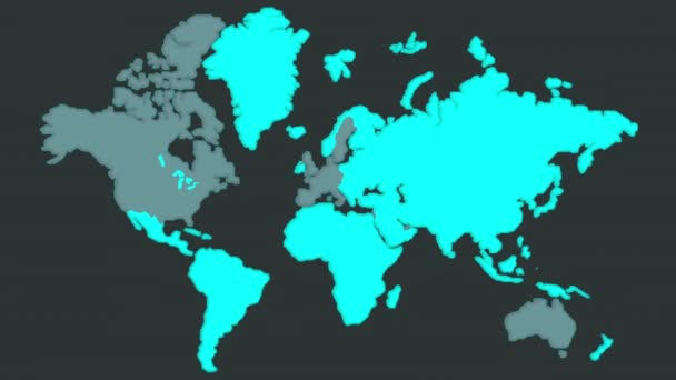 Epidemia 2022 Vírus 2022 Mapa Infecções Por Varíola 2022 — Vídeo de Stock