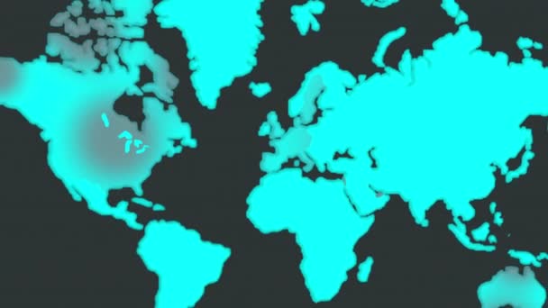 Karta Över Apkoppor Infektioner 2022 Epidemi 2022 Virus 2022 Högkvalitativ — Stockvideo