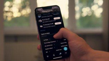  Donald Trump spoke out on social media. Donald Trump Twitter account. Mykolaiv, Ukraine, August 09 2022. 