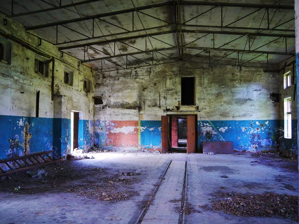 Interior of an abandoned Soviet military base — Stock Photo, Image