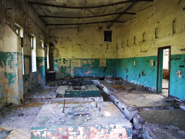 Interior of an abandoned Soviet military base — Stock Photo, Image