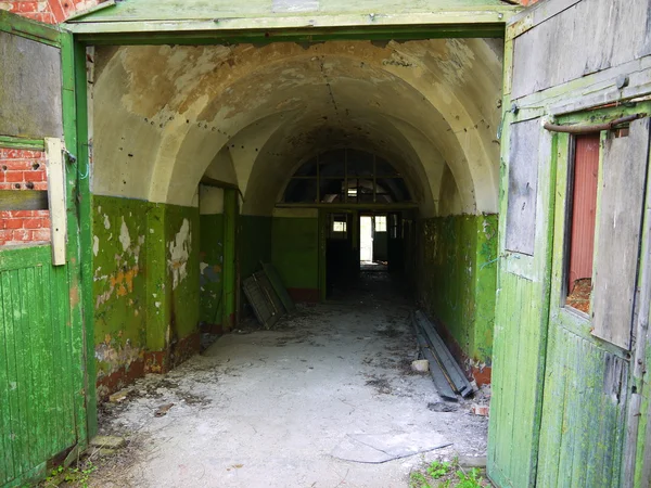 Interior of an abandoned Soviet military base — Stock Photo, Image