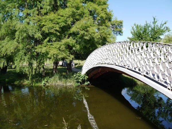 Brücke im Park von Bukarest — Stockfoto