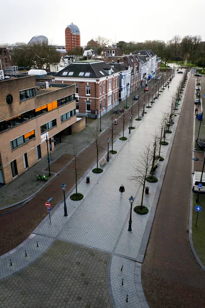 Breda December View Empty Street December 2021 Breda Netherlands Due — 图库照片