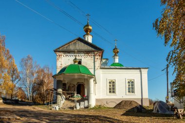 Philip Kilisesi, Moskova Metropolitan 'ı Kungur' da. Fotoğraf Filippovka köyünde çekildi, Kurgursky Bölgesi, Perm Bölgesi, Rusya.