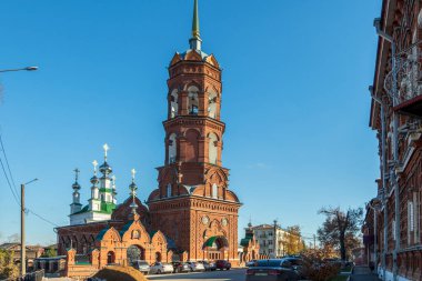 Kungur 'daki Tikhvin Simgesi Kilisesi. Fotoğraf: Kurgur, Perma Bölgesi, Rusya.