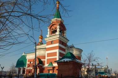 Muzaffer Büyük Şehit George 'un anısına bir tapınak. Fotoğraf: Chelyabinsk, Rusya.