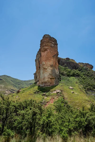 Brandwag Buttress Sentinel Golden Gate Highlands National Park Zuid Afrika — Stockfoto