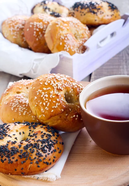 Homemade bagels — Stock Photo, Image