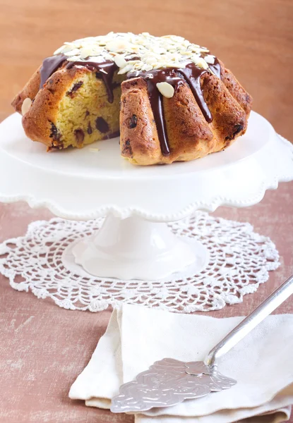 Laranja e bolo de data — Fotografia de Stock