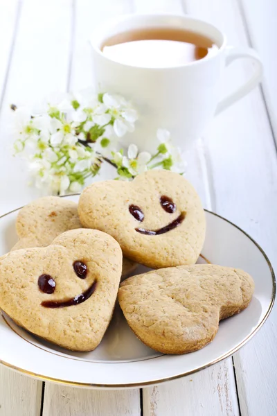 Biscuits with smile — Stock Photo, Image