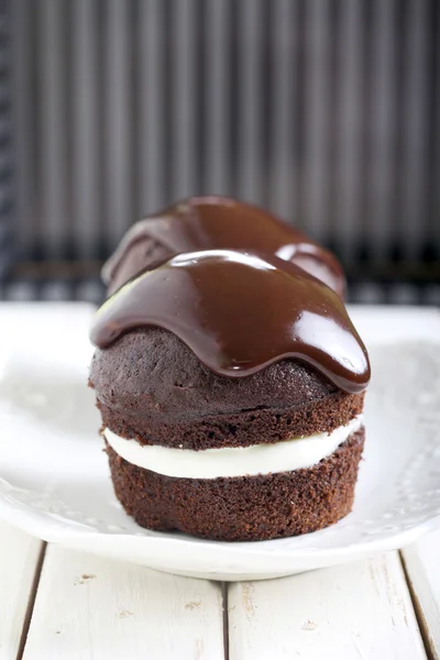Шоколадные пирожные — стоковое фото