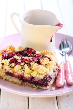 karışık berry ve meyve pasta 