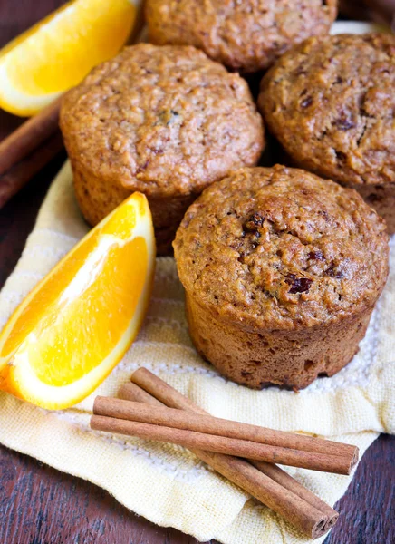 Muffins de cenoura e marmelada — Fotografia de Stock