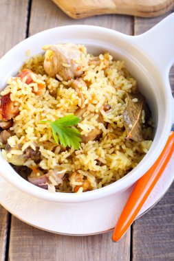 pilav ve tavuk güveç 