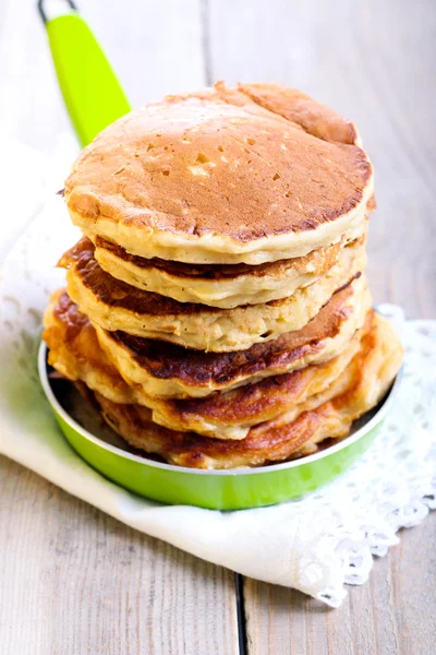 Pile of apple pancakes — Stock Photo, Image