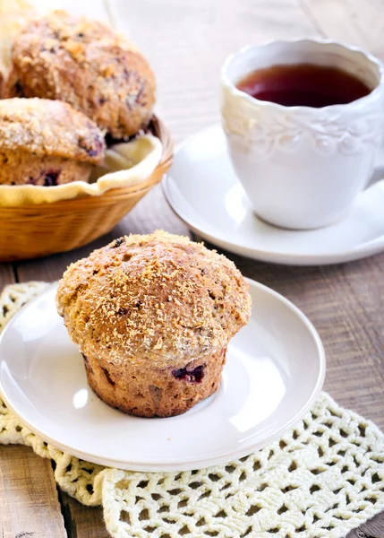 Volkoren berry muffins — Stockfoto