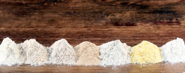 7 types of flour clipart