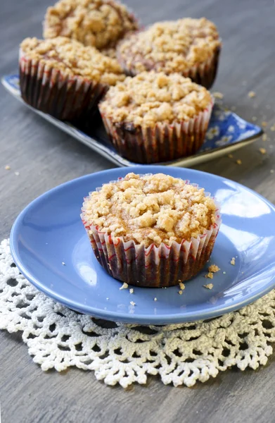 Elma streusel cupcakes — Stok fotoğraf