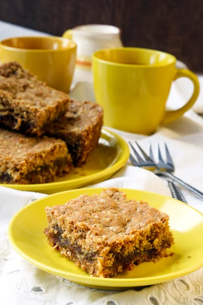 Date and apple squares — Stock Photo, Image