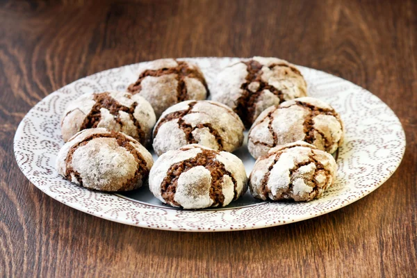 Bolachas crepitantes de chocolate — Fotografia de Stock