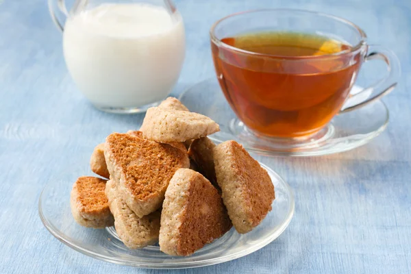 Galletas de trigo sarraceno y mantequilla de maní —  Fotos de Stock
