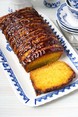 Jaffa Çiseleme somun. çikolata sır ile turuncu kek