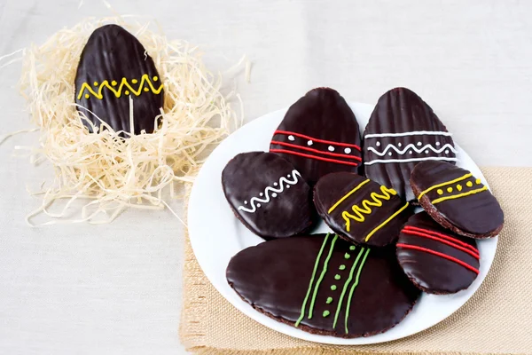 Печиво шоколадне Великодня — стокове фото