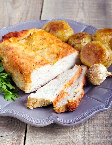 Roasted turkey fillet — Stock Photo, Image