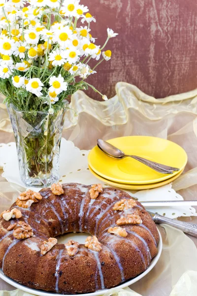 Tort de banane și date inel — Fotografie, imagine de stoc