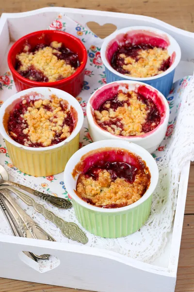 Berry crumbles — Stock Photo, Image