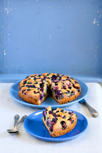 Pastel de uvas negras — Foto de Stock