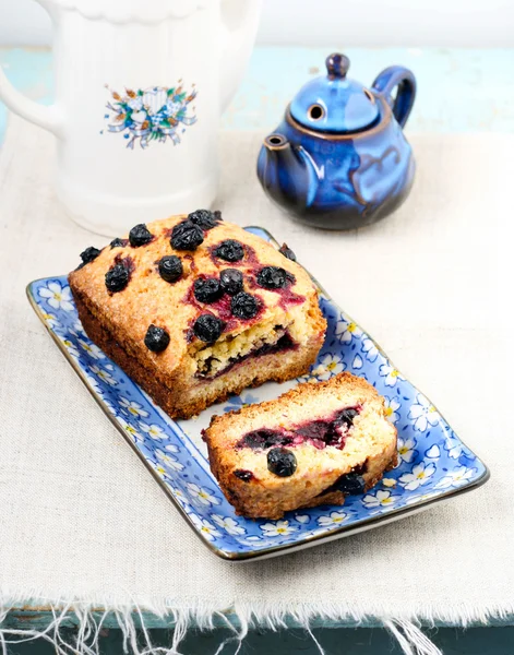 Polenta, orange och vinbär limpa — Stockfoto