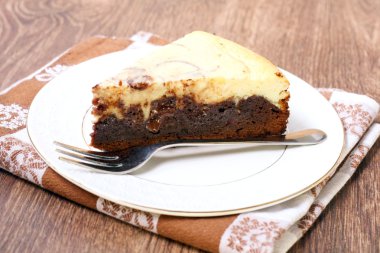 Brownie cheesecake