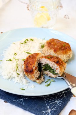 ıspanak ile dolma köfte