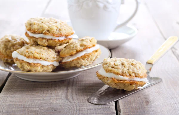 Havre sandwich cookies — Stockfoto