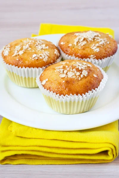 Orange och oat muffins — Stockfoto