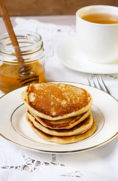 Buttermilk rye pancakes — Stock Photo, Image