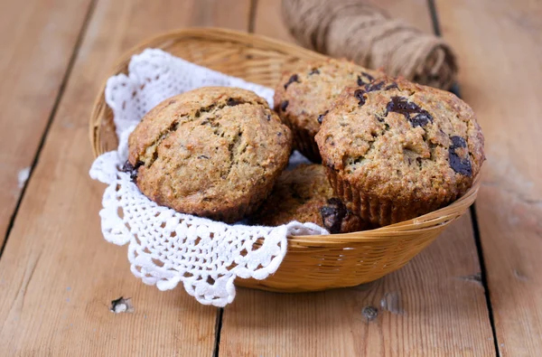 Fullkorn banan muffins — Stockfoto