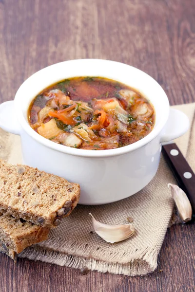 Bowl of soup — Stock Photo, Image