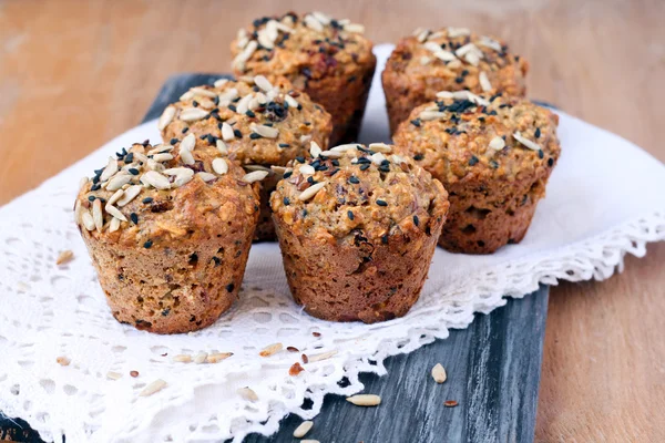 Healthy breakfast muffins — Stock Photo, Image