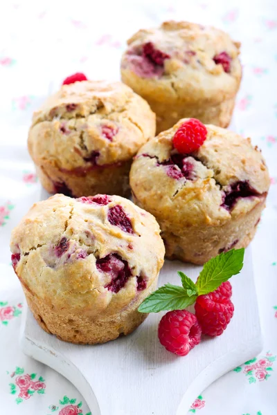 Muffins au son de framboise — Photo