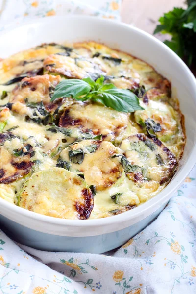 Courgette en kruid gratin — Stockfoto